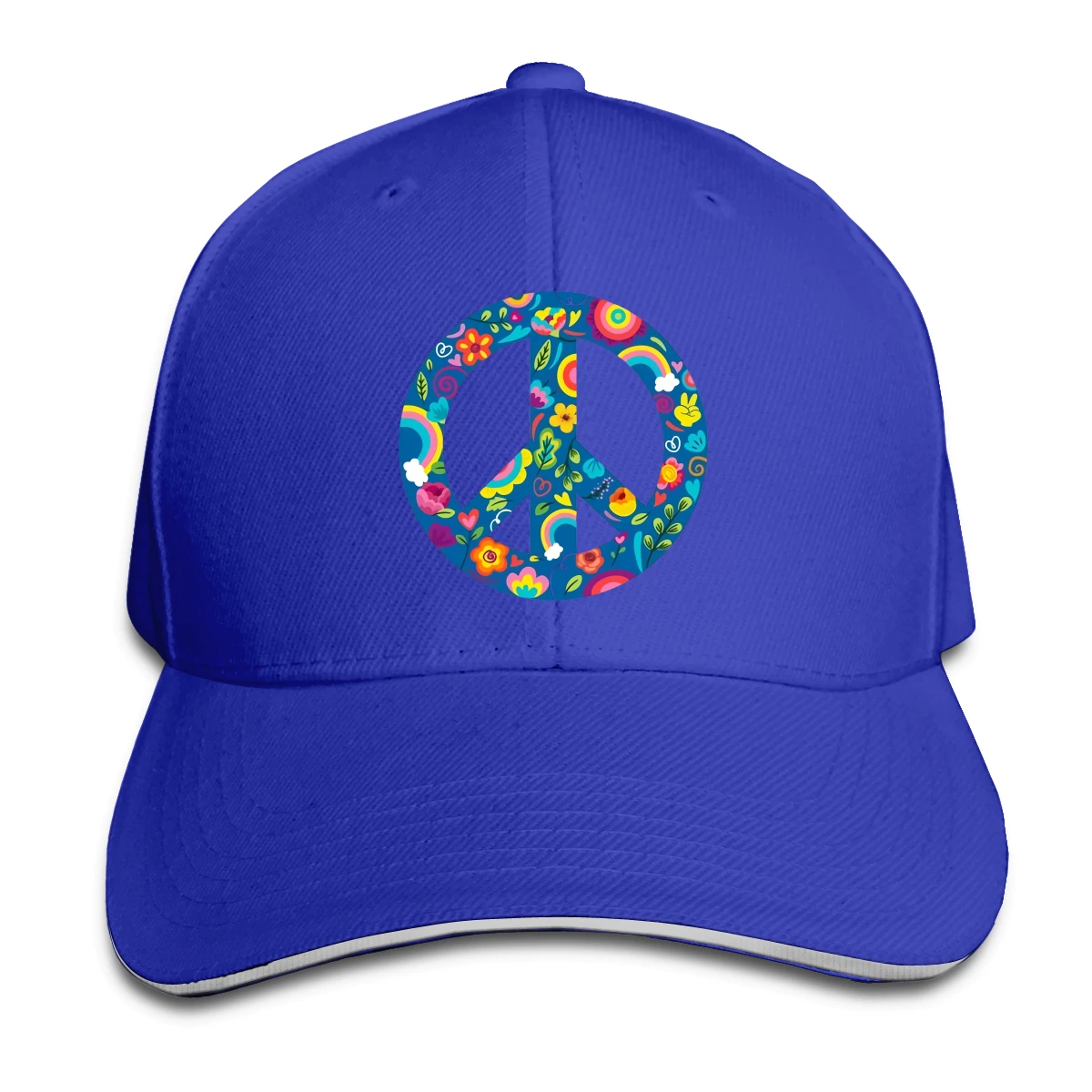 

Peace Sign man's woman's Fashionable breathable Hip hop caps