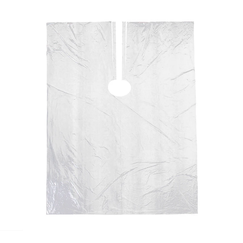 50 шт. водонепроницаемый одноразовый фартук для волос накидка Парикмахерская