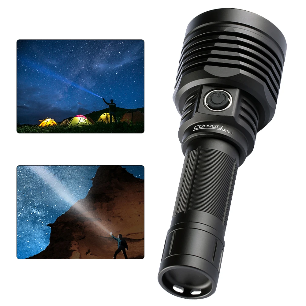 Offerte Potente Torcia Elettrica Convoglio M21C-U XHP70.2 Led All'interno Fino A 4300lm Lunga Autonomia Ha Condotto La Luce Del Flash Di Caccia Lanterna Ha Condotto La Torcia Elettrica
