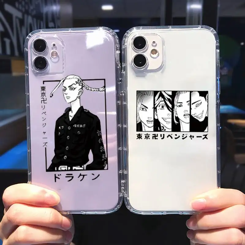 

Tokyo Revengers Phone Case For iphone 13 12 11 8 7 plus mini x xs xr pro max Transparent soft