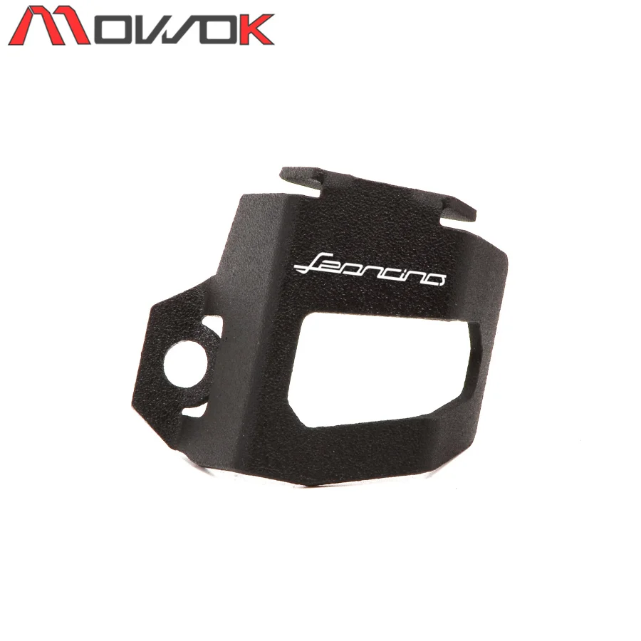 black Leoncino С логотипом мотоцикла Задняя Тормозная масляная чашка масло может CNC алюминиевая Защита крышки чашки для Benelli TRK 502 Leoncino 500 BJ500 - Цвет: black Leoncino
