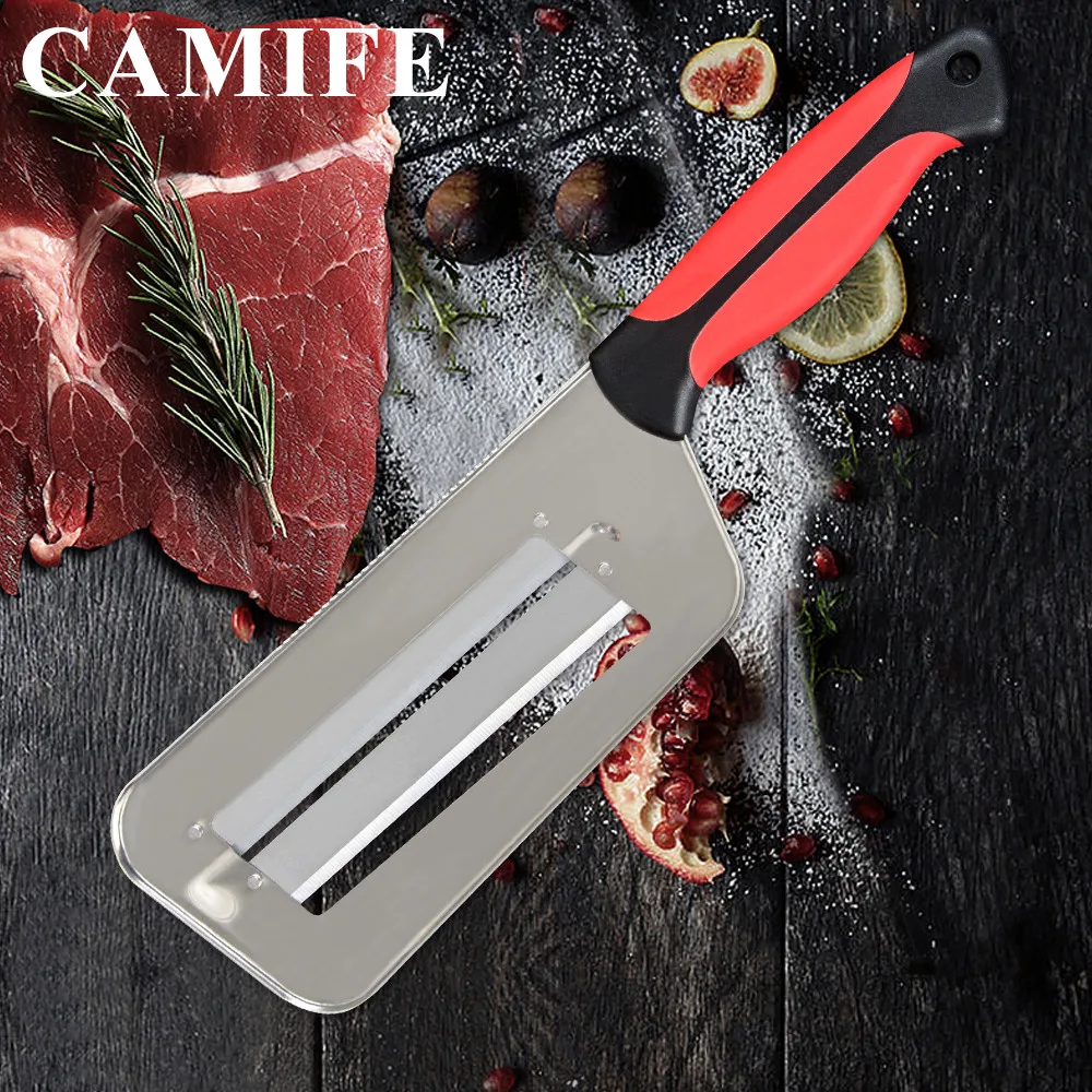 Овощерезка двойной 2 ломтиками лезвие для нарезки кухонный нож рыбьей чешуи