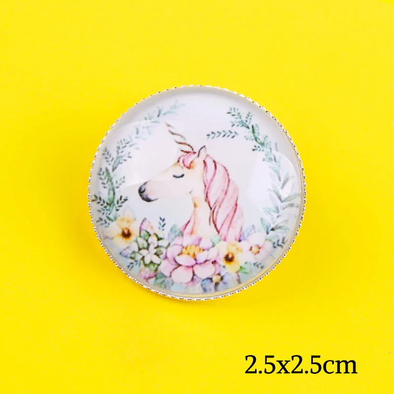 Брошь в виде лошади шпильки Единорог брошь значок на булавке для одежды