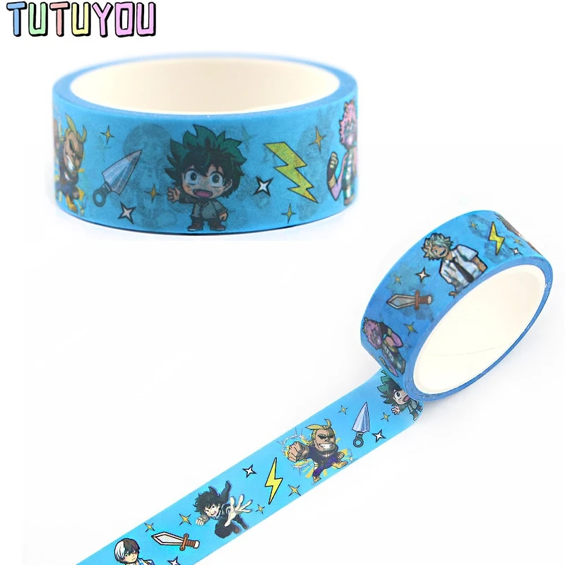 

PC402 Hero Boy Cool Decorative Paper Washi Tape DIY Scrapbooking Masking Tapes School Office Supply