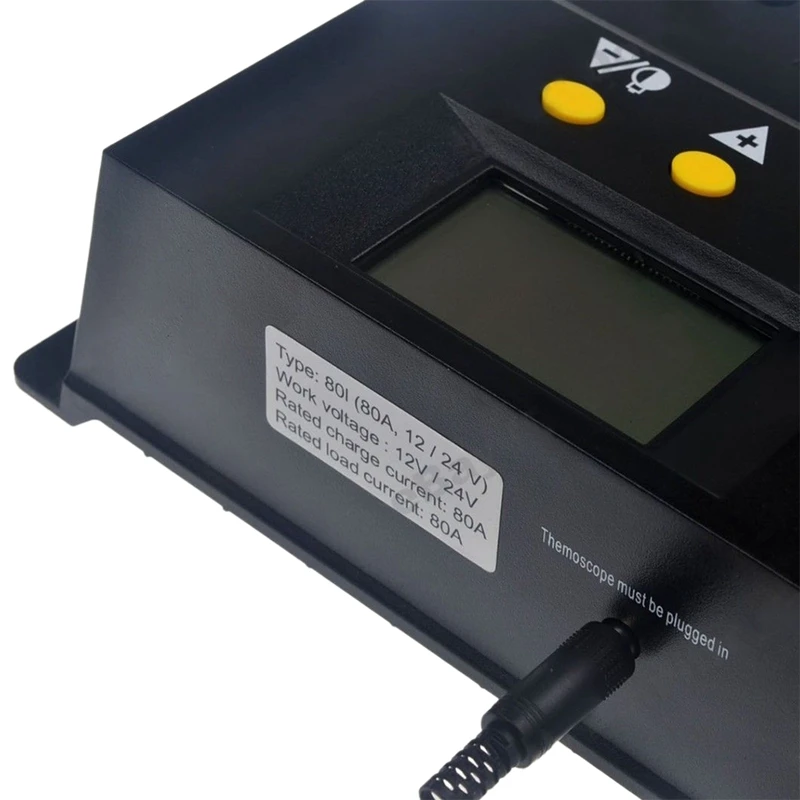 80A за максимальной точкой мощности Солнечный Контроллер заряда 12 V/24VDC PWM Батарея