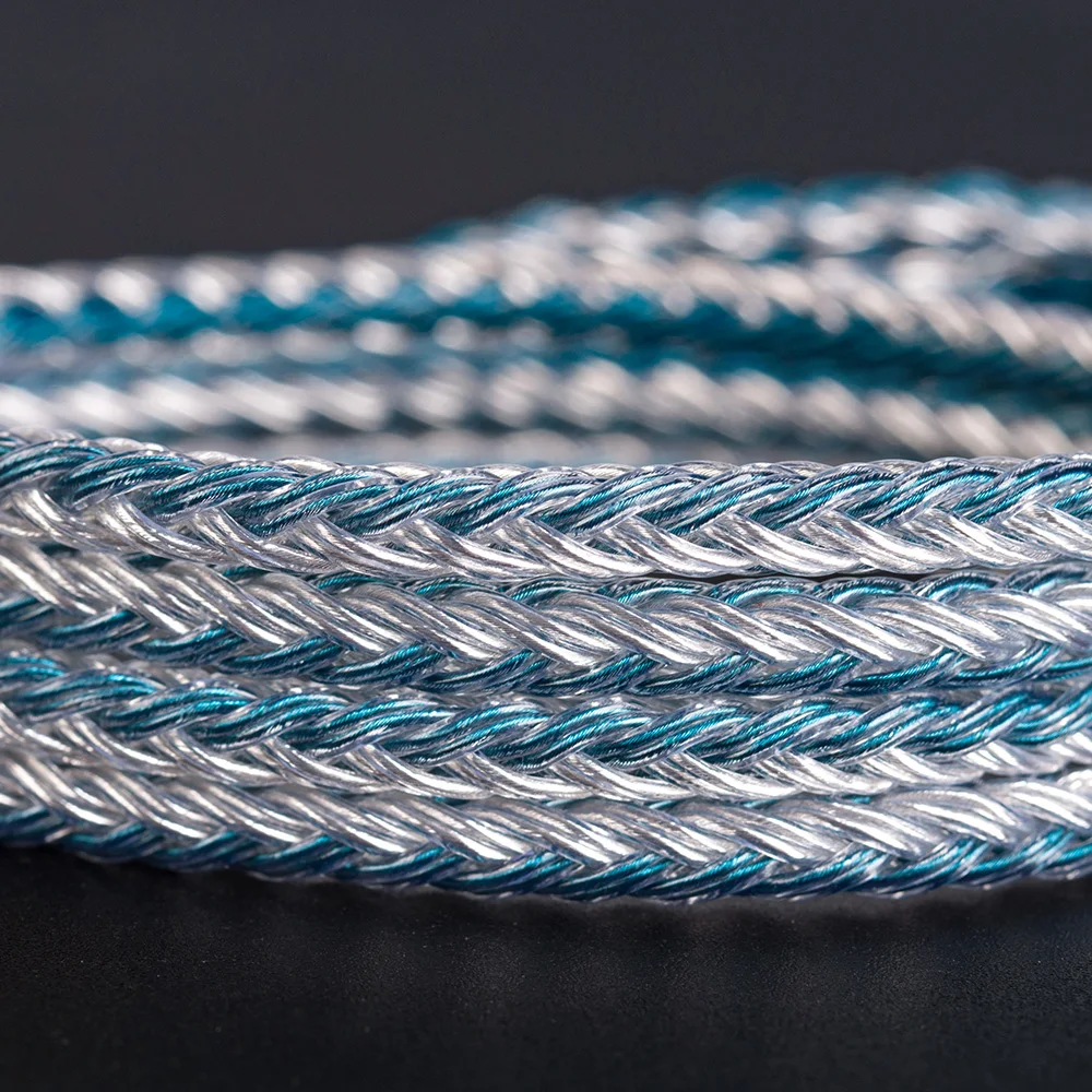 Yinyoo 16 сердечник высокой чистоты посеребренный кабель 2 5/3 5/4 4 мм с MMCX/2PIN/QDC TFZ для