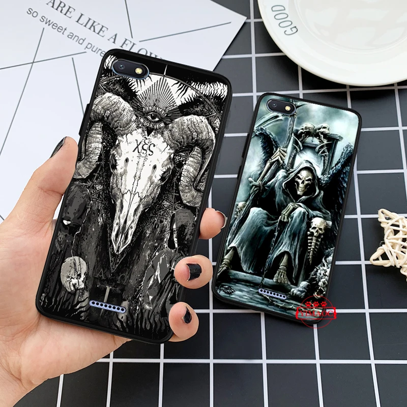 Сатанинских страшно скул силиконовый чехол для Redmi 4A 4X5 плюс 5A 6 Pro 6A 7 7A K20 S2 Go |