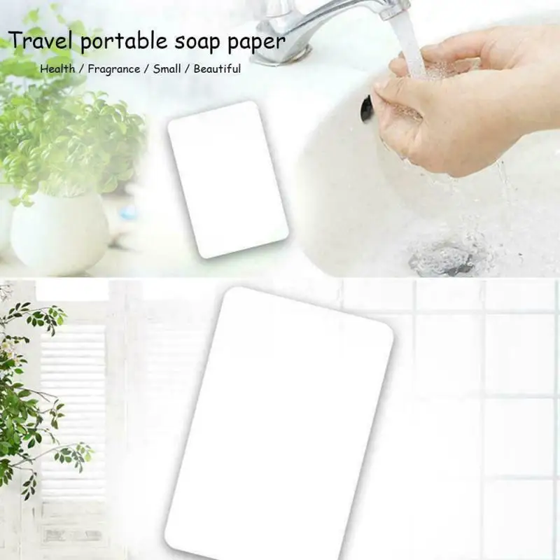 25pcs/box Of Hand Sanitizing Soap Paper Mini Cleaning Bath Tablet Travel Portable Boxed Disposable Fragrance | Дом и сад