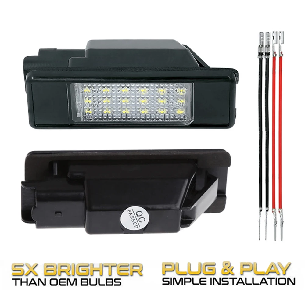 

Лампы светодиодные для номерного знака Citroen C4 Picasso C3 C5 Berlingo C2 DS3 C6 Jumpy C8 DS5 Evasion