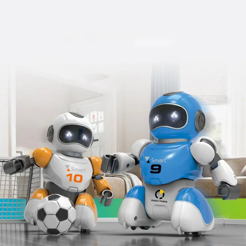 2 шт футбольные Роботы RC интеллектуальный пульт дистанционного управления футбольный робот пение и танцы usb зарядка Игрушки для мальчиков Рождественский подарок