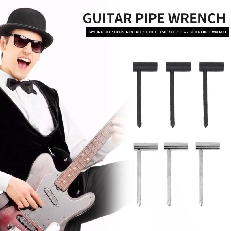 3 stücke gitarre rohrzange hexagon buchse 78635mm hex eisen elektrische gitarre truss rod schlüssel für gitarre reparatur free globa