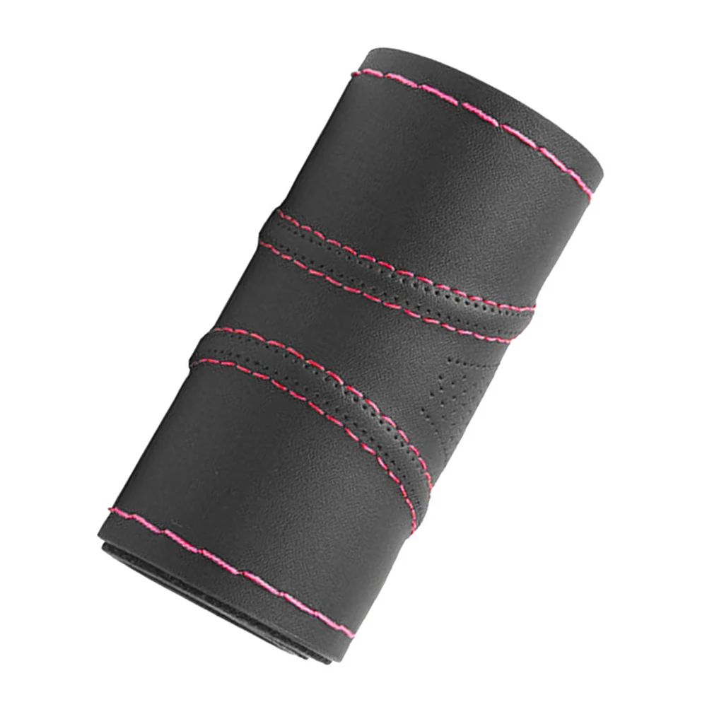 

Universal Real Leather DIY Car Steering Wheel Cover Auto Protection Needle 38cm With Needles Accessories Steering Cover
