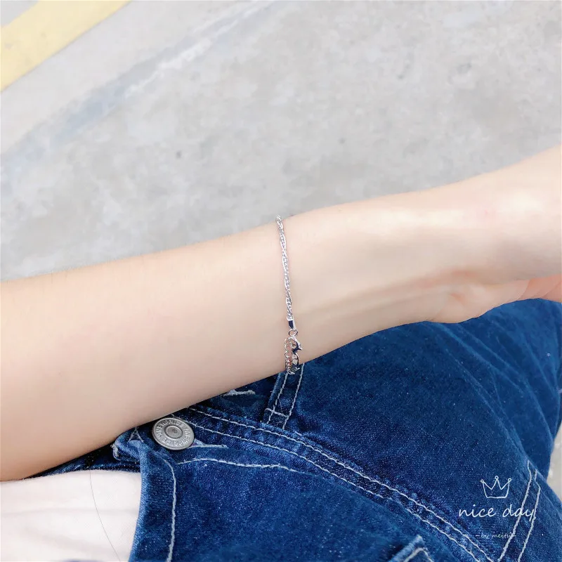 Женский многослойный браслет из серебра 925 пробы с бусинами | Украшения и