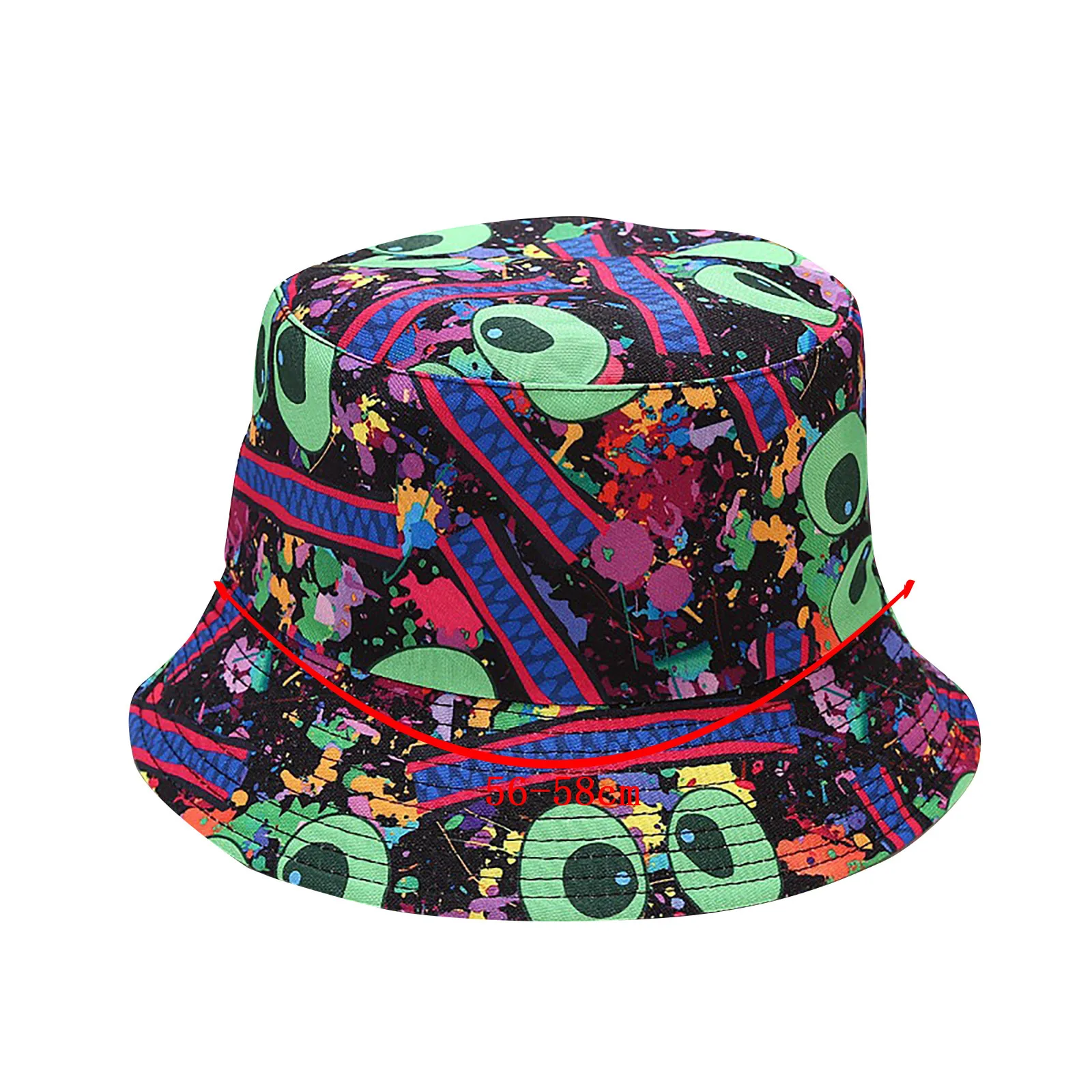 

#4 Summer Bucket Hats Adult Fashion Printing Sunshade Fisherman's Hat Basin Outdoor Bucket Hat Lady Fisherman Hat