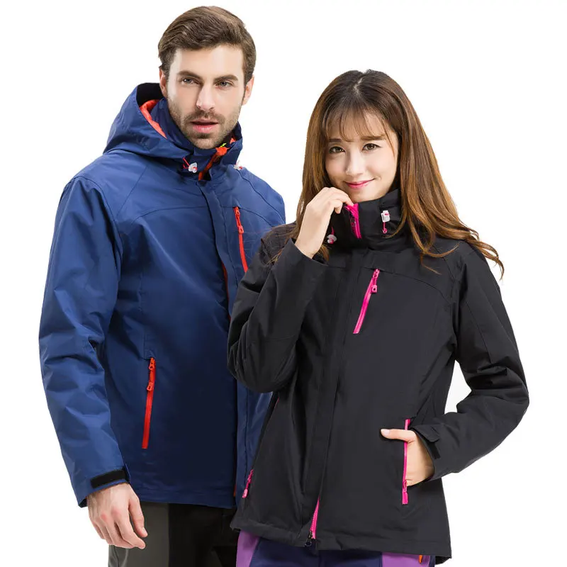 Уличная одежда плащ куртка для мужчин и женщин три в одном ветрозащитная