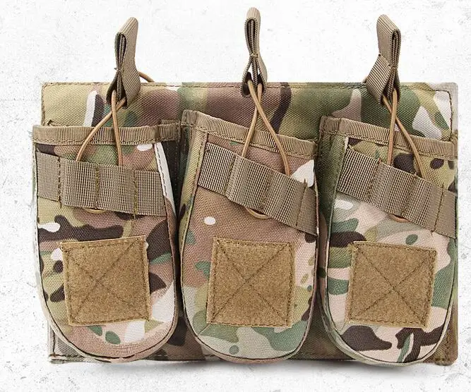 Muller AK Camouflage Tactics Triple Magazine Bag Hunting Bractical Flashlight Bag Triple Stora