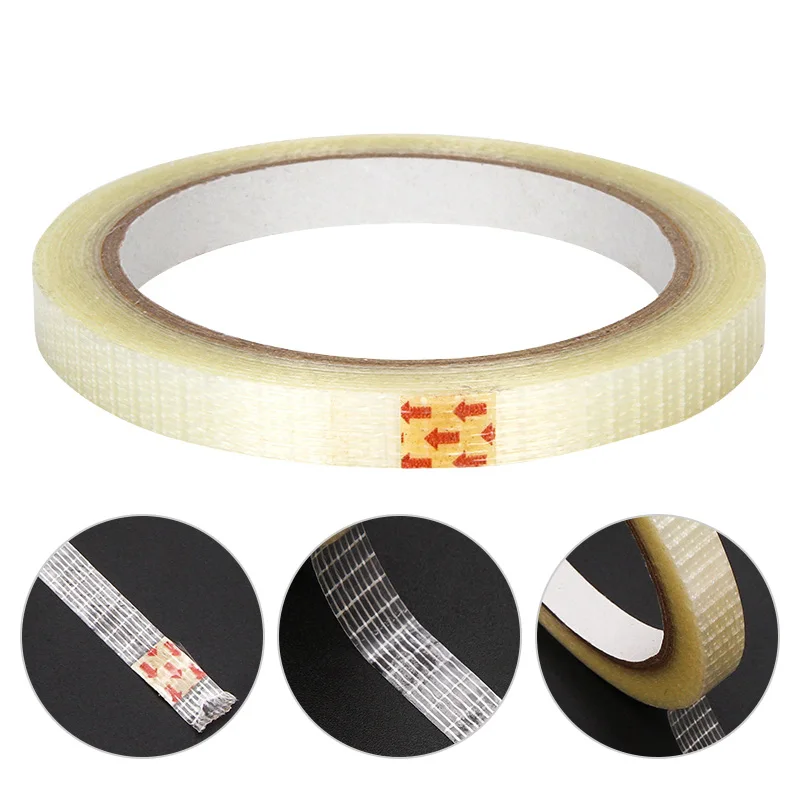 

Glass Fiber Tape Transparent Mesh Fiber Tape Width 10/15/20/25/30/35 Mm Length 20 M Strong Single-sided Tape