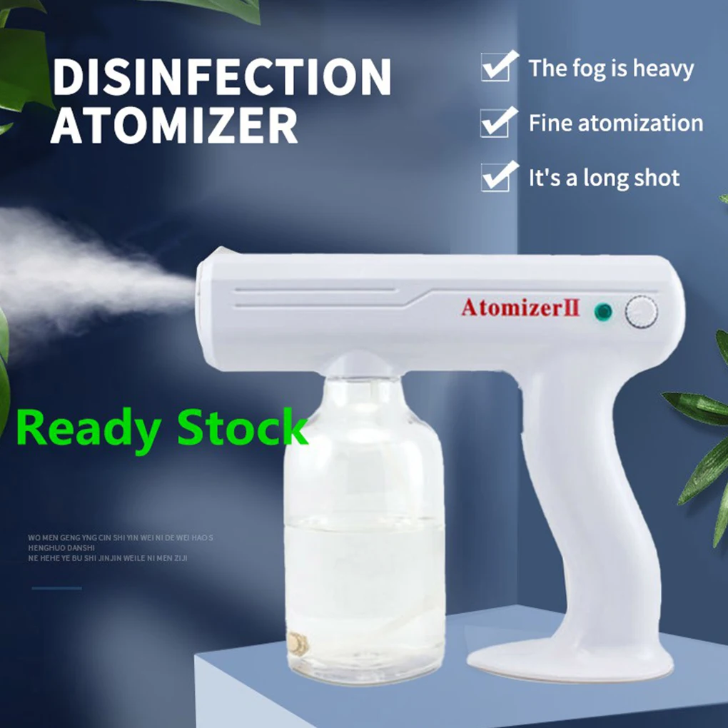 

800ml Water Capacity Atomizer Adjustable Handheld Nano Fog Sprayer Rechargeable Atomizer Water Mist Spraying Machine