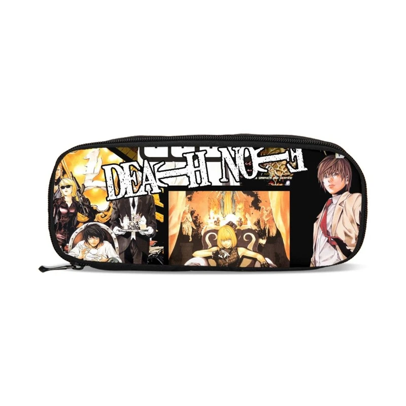 Мужские кошельки чехол для карандашей Death Note подростков большой школьный Кошелек