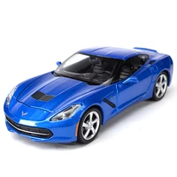 maisto 124 2014 chevrolet corvette stingray sports car static die cast vehicles collectible model car toys