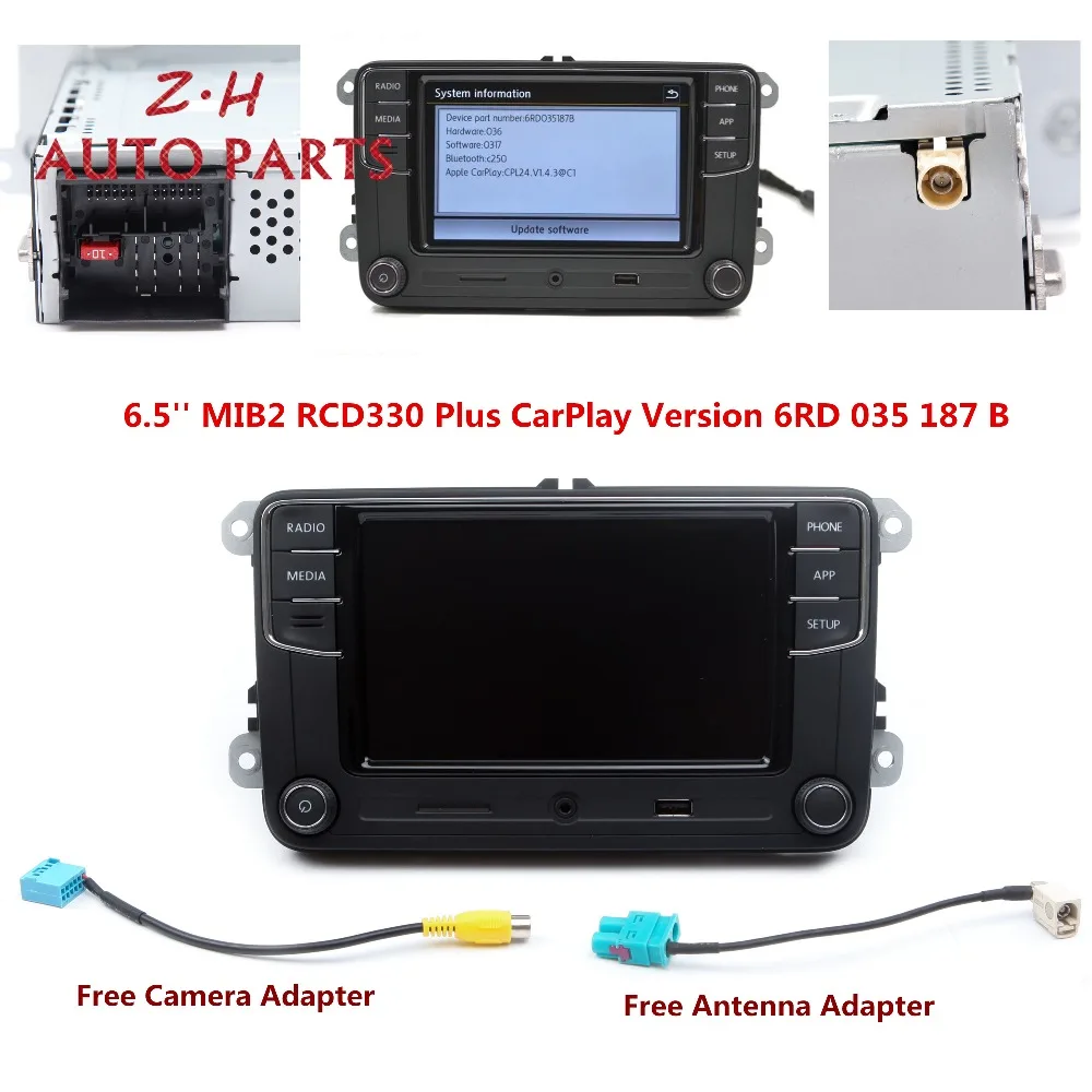 

Новый автомобильный радиоприемник RCD330G CarPlay RCD330 Plus для VW Passat B6 Tiguan Golf Jetta MK5 MK6 Skoda Octavia Seat 6RD 035 187B