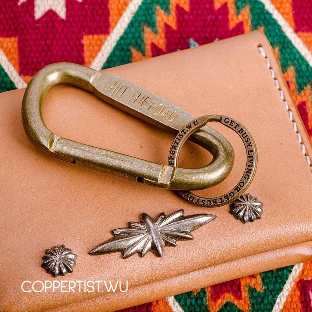 Coppertist. wu быстро открывающаяся застежка латунный декоративный узор Карабин коготь крюк брелок подвеска