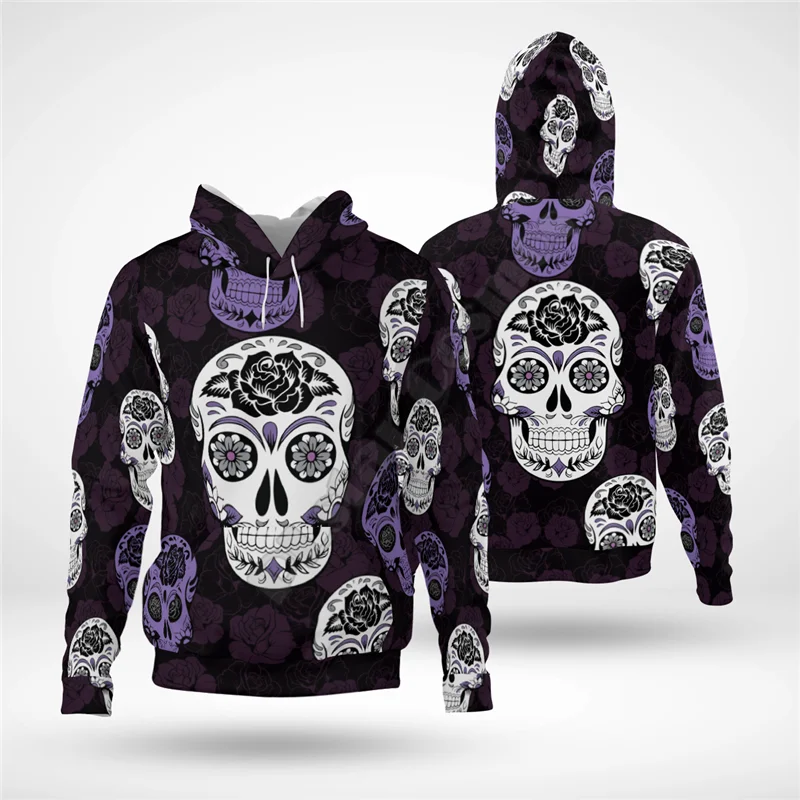 

Skull Flowers Tattoo 3D Printed Hoodies Fashion Pullover Men For Women Sweatshirts Hip Hop Sweater Drop Shipping Style-3