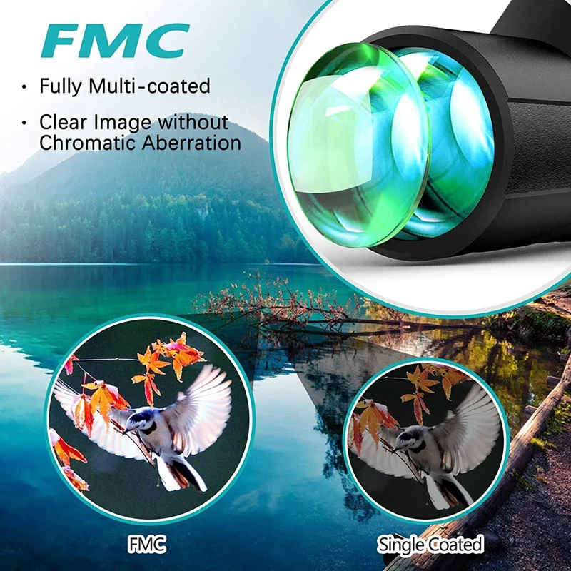 12X42 High Power Monoculars for Adults with Low Night Vision Monocular Telescope Gifts Bird Watching Hunting | Инструменты