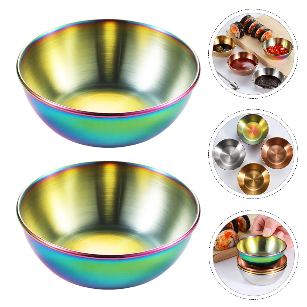 2pcs Appetizer Serving Tray Simple Sauce Dishes Miniature Spice Dish Plate | Дом и сад