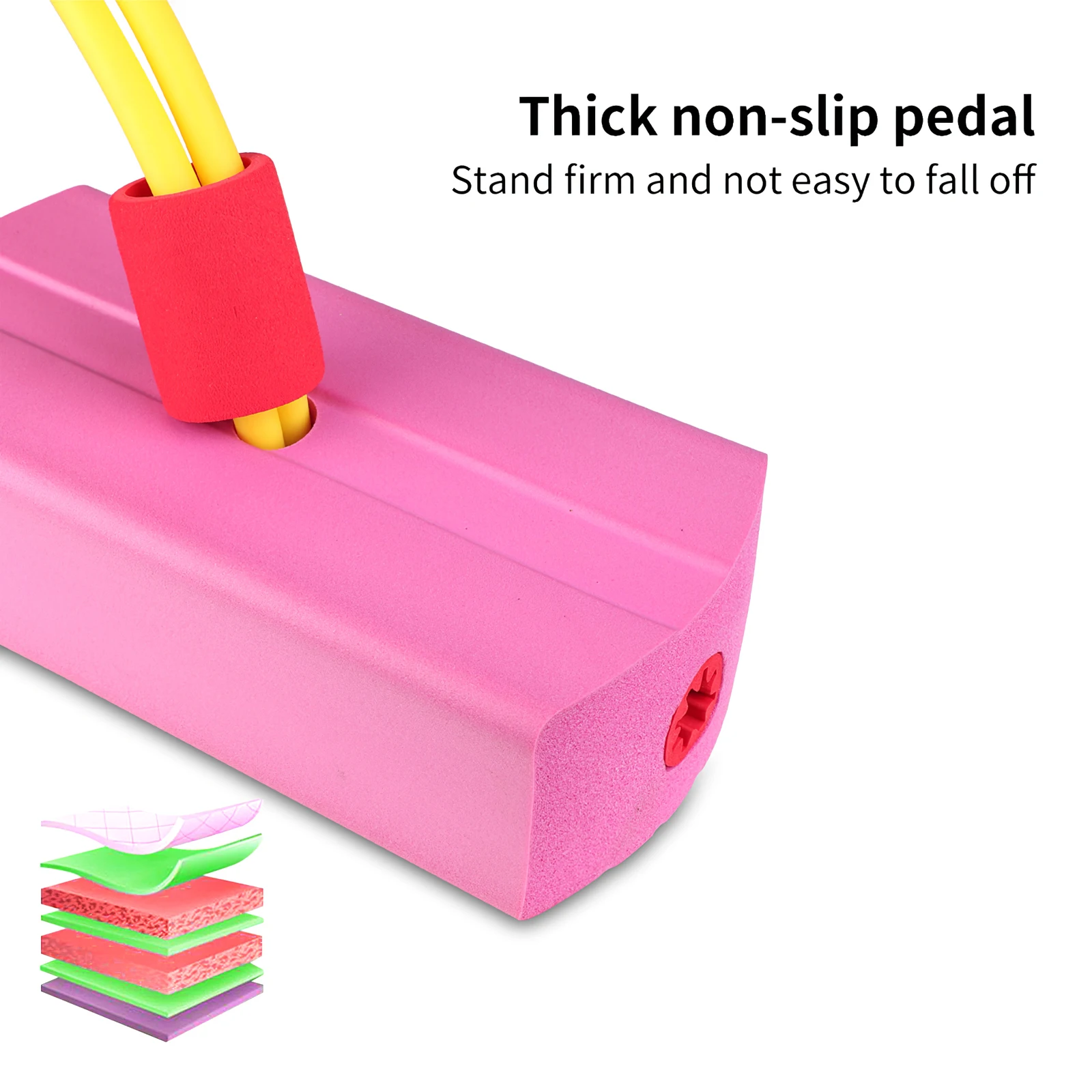 

Non-Slip LED Bouncing Toy Strong Flexibility Foam Skipping Rope Ergonomic Bouncing Bar Balance Trainer Toy Foam Spring Jumper