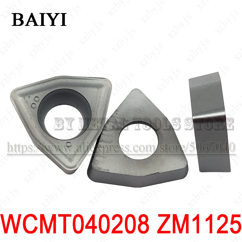 10 шт. WCMT040208 ZM1125 WCMT080412 карбида U вставки для дрели токарные инструменты фрезерные