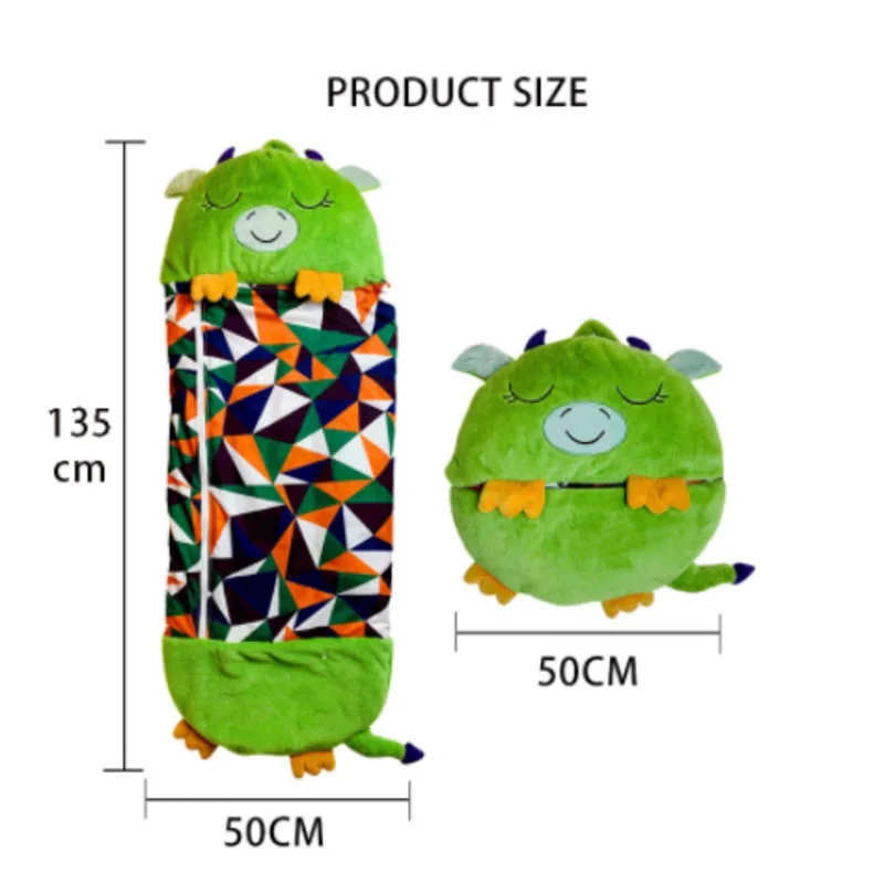 

New Large Size Children Sleeping Bag Cartoon Animal Kid Blanket Baby Mattress Quilt Pajamas Children Day Gift Cartoon Pillow