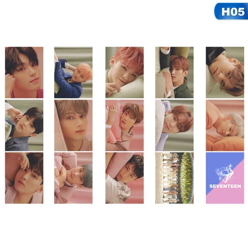 14 шт./компл. KPOP Seventeen Fallin'Flower альбом Lomo Photo Card PVC Self Made Photocards|Набор канцтоваров| |