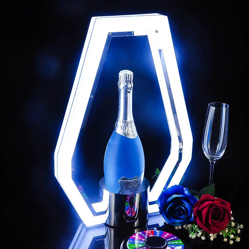 

Bar Light-Emitting Wine Base KTV Foreign Wine Base Champagne Wine Showing Stand Creative Charging Colorful Led Wine Support