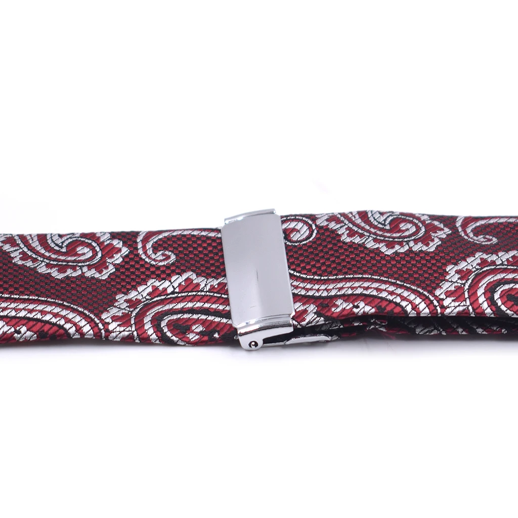 Fashion Paisley Floral Suspenders Braces for Men Vintage Shirt Trousers Suspender Strap Belt Y Shape Metal Clips Tirante Bretele