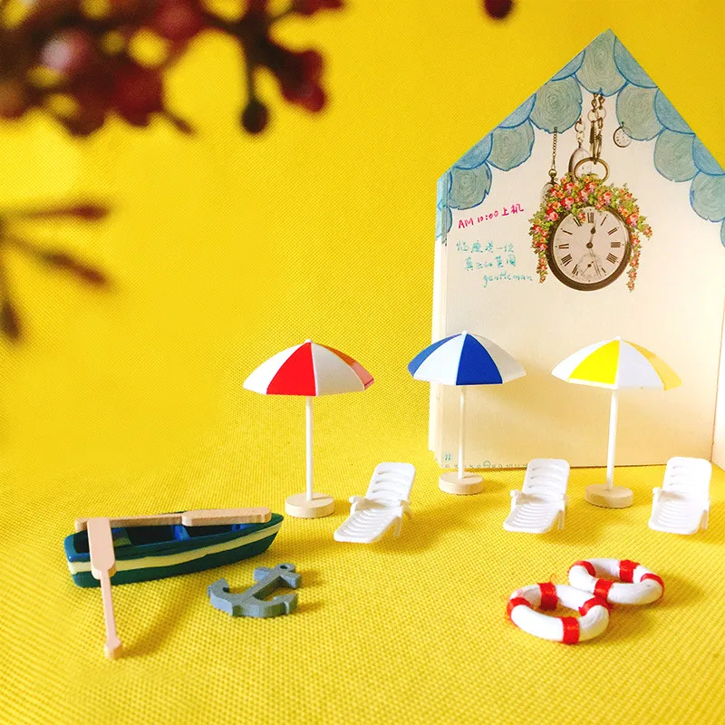 Пляжный зонт/кукольный домик // миниатюры/милый Сказочный Садовый