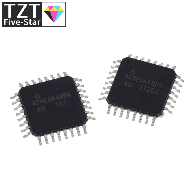 Микроконтроллер ATMEGA48 TQFP32 8 бит ATmega AVR RISC 4 КБ флэш-памяти 2 5 в/3 3 В/5 В 32-контактный TQFP