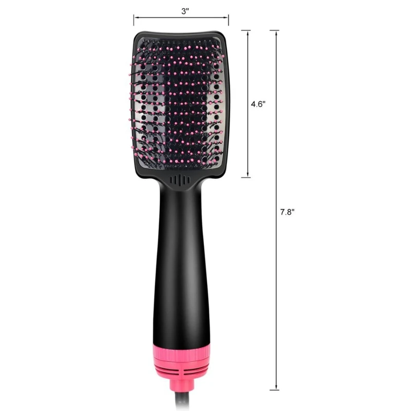 

Multifunctional Hot Air Hair Dryer Brush One-Step Electric Straightener Vibration Massage Comb Smooth Frizz Styler Tools