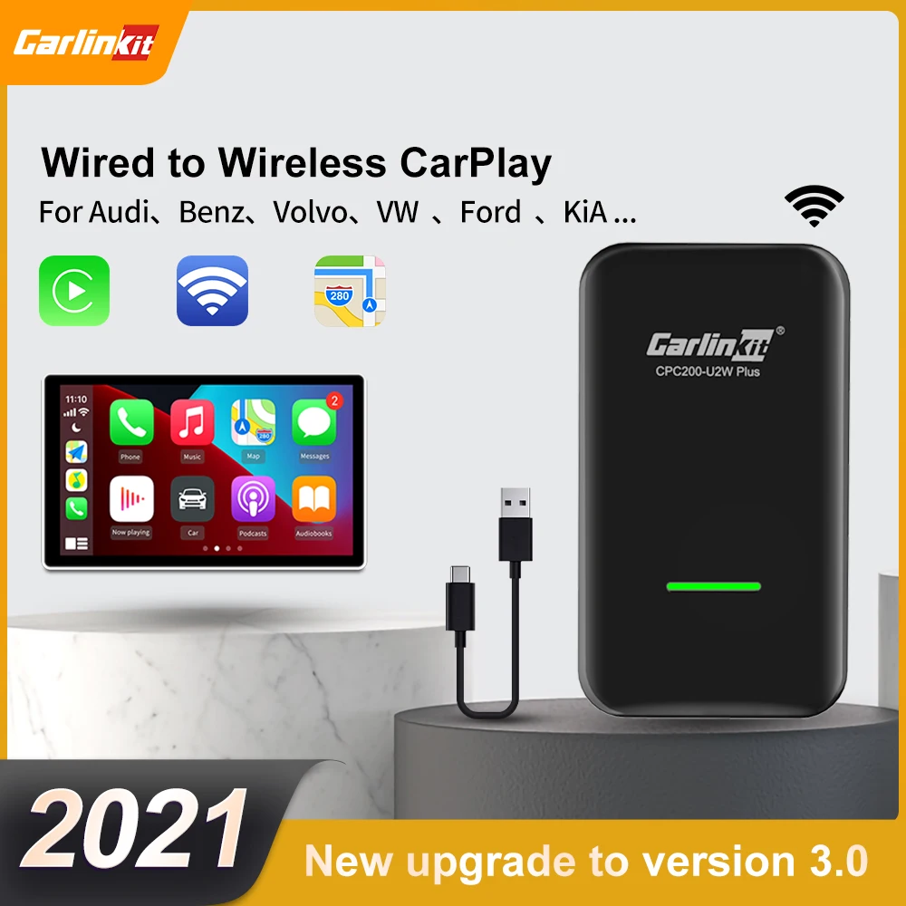 Адаптер Carlinkit 3 0 USB для IOS13 14 Mp3 Apple CarPlay беспроводной автоматическое подключение OEM