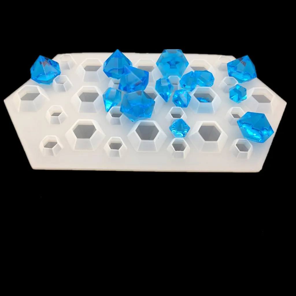 3D Алмазная силиконовая форма гибкая для ювелирных изделий из смолы УФ полимерная