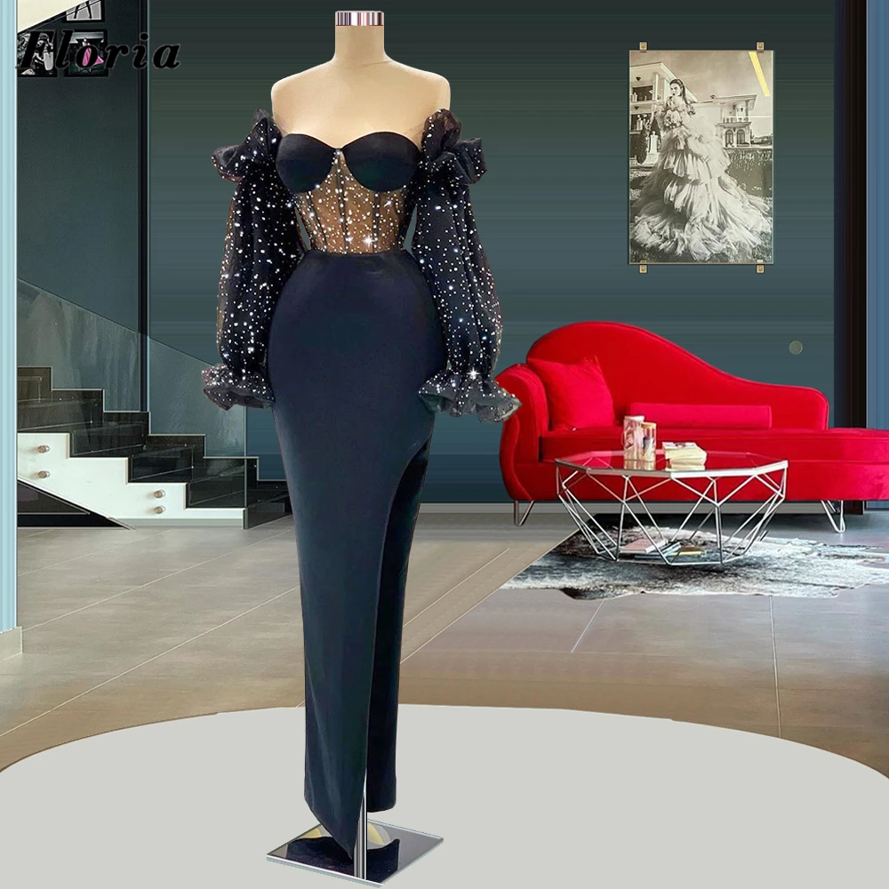 

Женское вечернее платье-Русалка с открытыми плечами