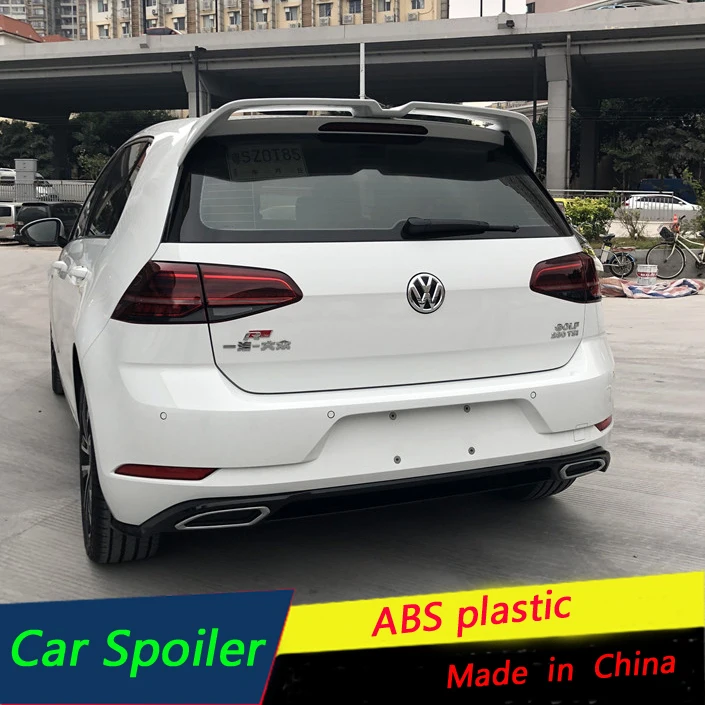 Для Volkswagen Golf 7 Спойлер ABS Материал заднее крыло автомобиля праймер Авто Стайлинг