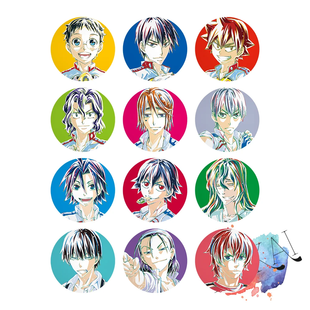 Значок аниме Yowamushi педаль Onoda sakamichi Imaizumi Shunsuke Naruko Syoukichi Yusuke Manami Sangaku металлический