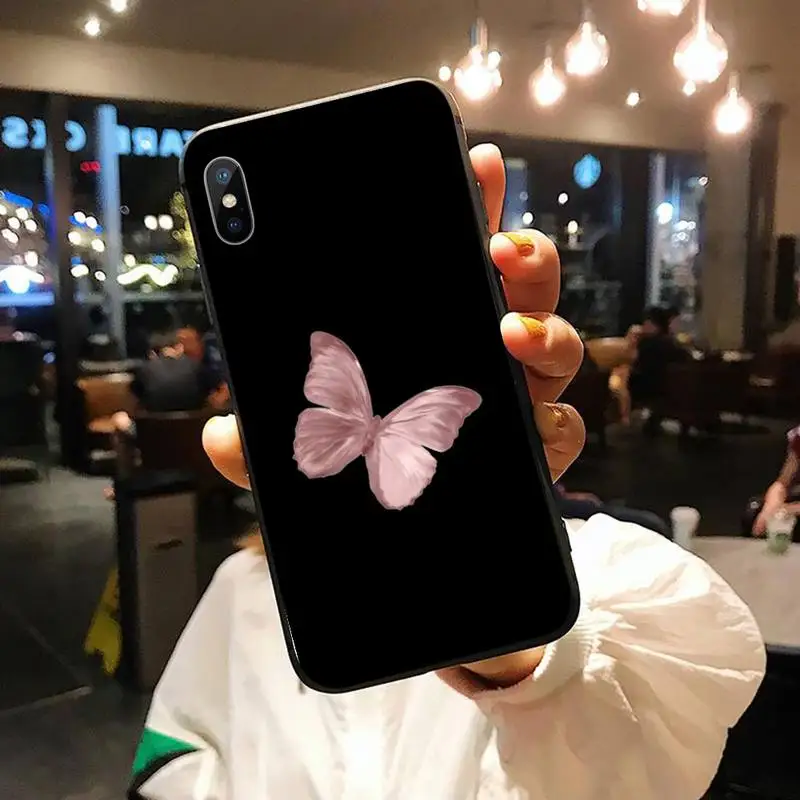 

Cute butterfly animal pattern Phone Case for iPhone 11 12 mini pro XS MAX 8 7 6 6S Plus X 5S SE 2020 XR shell