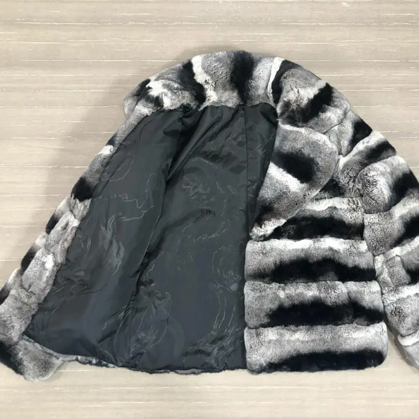 Новая женская натуральная кожа короткая куртка с отворотом из натурального меха