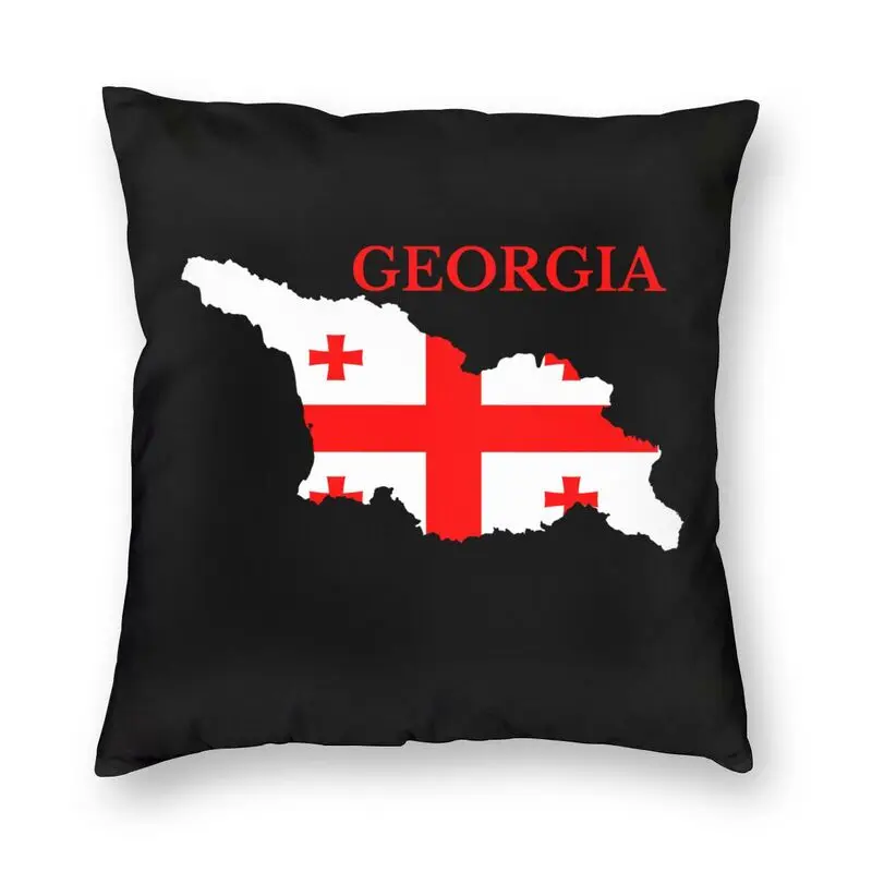 Наволочка с флагом грузинской страны мягкая Роскошная декоративная подушка в