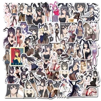 103050pcs anime cute character bunny girl battle shoot sticker graffiti scooter waterproof guitar decoration toy wholesale