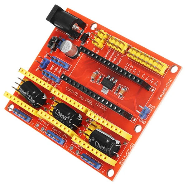 Многоцветная Смола CNC Щит V4 Плата расширения для arduIno гравер машина драйвер 3D