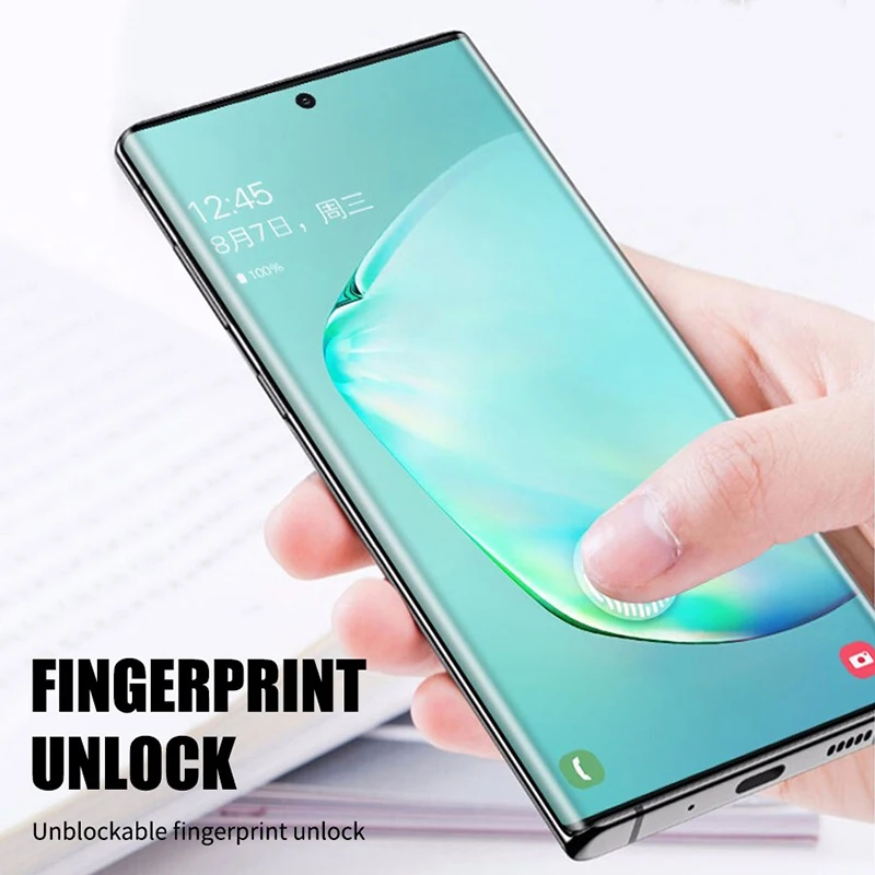 100D закаленное стекло для samsung Galaxy Note 10 протектор экрана 8 9 Plus S10 5g S10e sansung 10plus