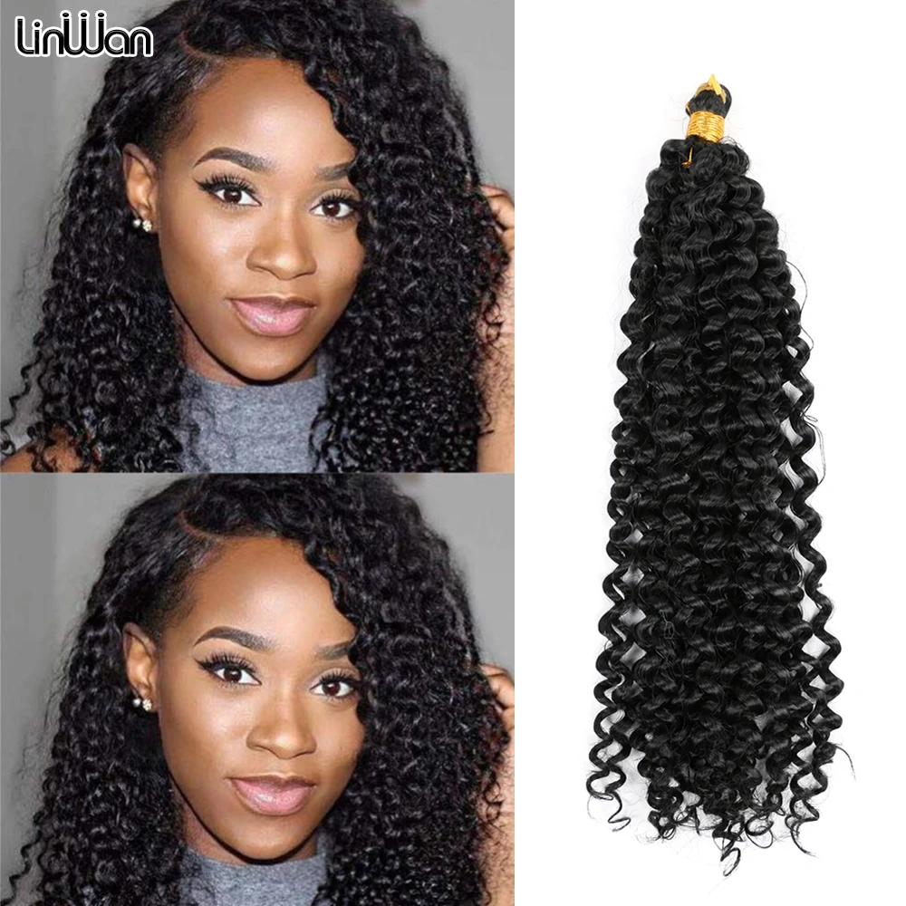 

Synthetic Crochet Hair Braiding Hair Extensions Water Wave Braids Blonde 613 Bundles Freetress Afro Kinky Twist Bulk For Women